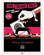 Obey (Shepard Fairey) & Jamie Reid, Shoplifters Welcome (pink, orange, black), serigrafia, 87x66 cm