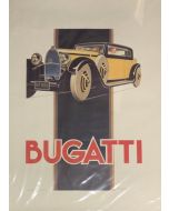 Renè Vincent, Bugatti T46, vintage poster, 68x93 cm