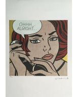 Roy Lichtenstein, Ohhh...Alright, litografia su carta Arches France, 56,5x38 cm