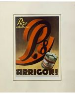 Pubblicità Arrigoni, pagina rivista vintage, 27x38,5 cm (40x48 cm con passepartout)