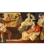 Salvatore Fiume, Aeneid, I, Aeneas meets Dido, lithography, 60x80 cm, 1989/90