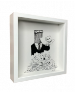 Loris Dogana, Smile, in vitro graphics, 27x27x6 cm (with frame)