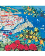 Giorgio Cesati, Amalfi Coast, screen printing, 40x40 cm