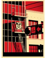 Obey (Shepard Fairey), SF Fire Escape Print, serigrafia, 61x46 cm, 2011