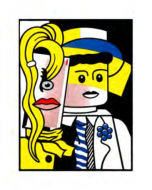 Stefano Bolcato, Stepping Out - Roy Lichtenstein, Graphic Fine Art, 30x37 cm