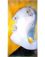Pablo Picasso, Studio testa di donna per Guernica, Litografia, Margini 61x40 cm, Immagine 44,5 x23,5 cm