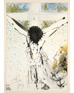 Salvador Dalì, Tolle, tolle, crucifige eum, litografia, 50x39 cm, tratta da La Sacra Bibbia, 1967