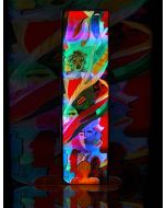 Carlo Massimo Franchi, Summa pittorica, olio su plexiglass opalino con illuminazione interna a led, 171x46x12,5 cm 