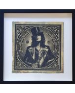  Obey (Shepard Fairey), Underworld Revolution AC HPM,serigrafia e carta collage su cover LP, 30,5x30,5 cm, 2010