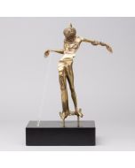 Salvador Dalì, Venus a la tete de Roses, scultura in bronzo patinato - fusione a cera persa con illuminazione, 42x25,5x17 cm, 1980-81