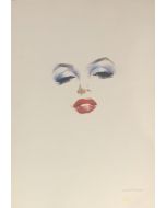 Marilyn Monroe face, screen printing, 34x50cm