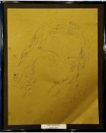 Andy Warhol, Ritratto, stampa, 25x31 cm (con cornice)