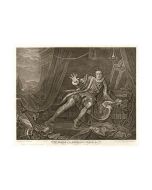 William Hogarth, Mr. Garrick in the character of Richard III acquaforte, 48x59 cm