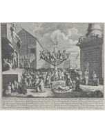 William Hogarth, The South Sea Scheme, etching and engraving, 44x37 cm
