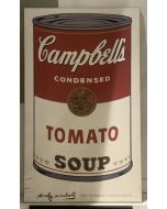 Campbell's Soup, print on wooden board, 51x87 cm